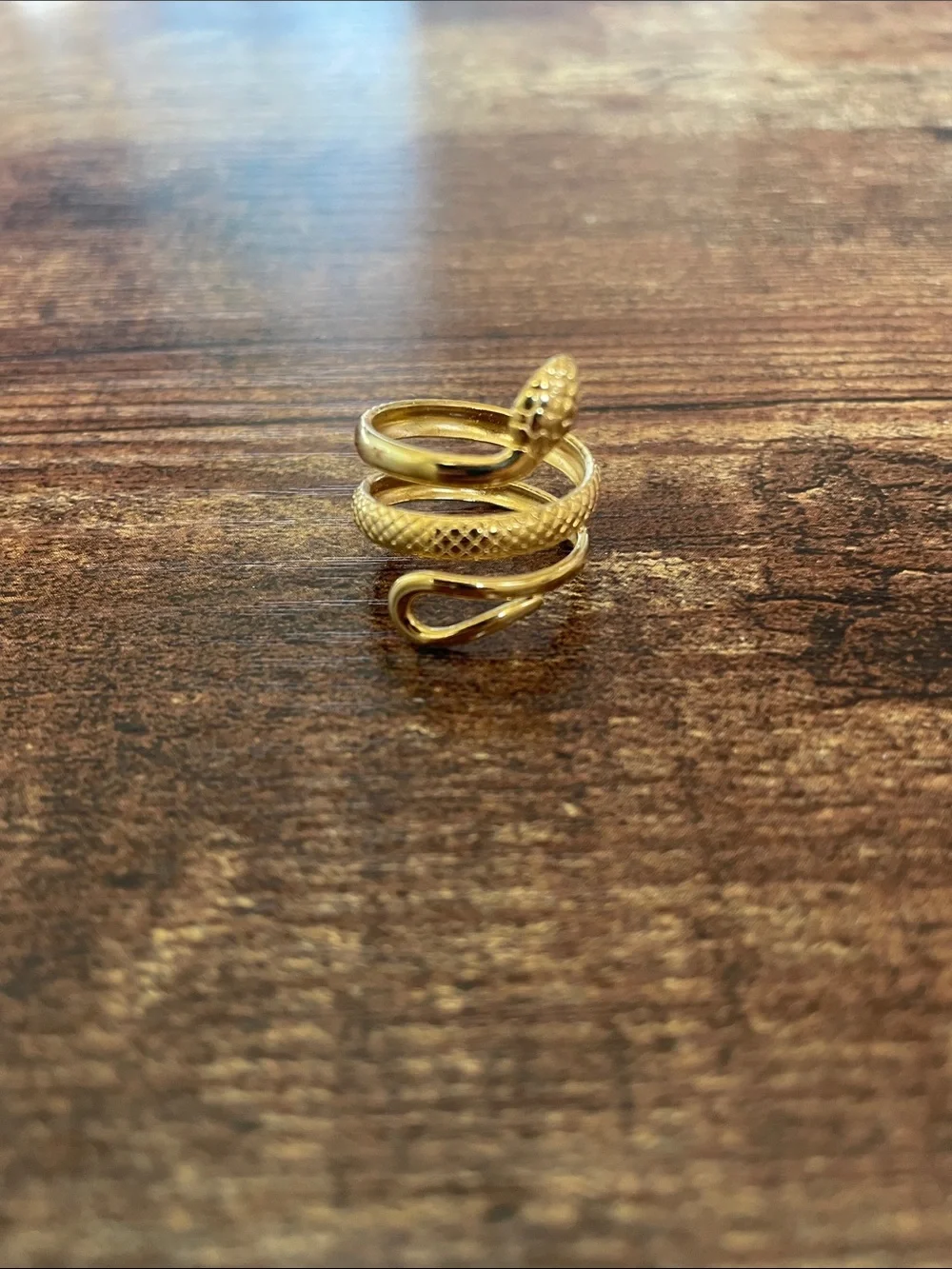 ❤️ 2/$20 or 3/$25 New gold-plated snake spiral ring approx size 6/7